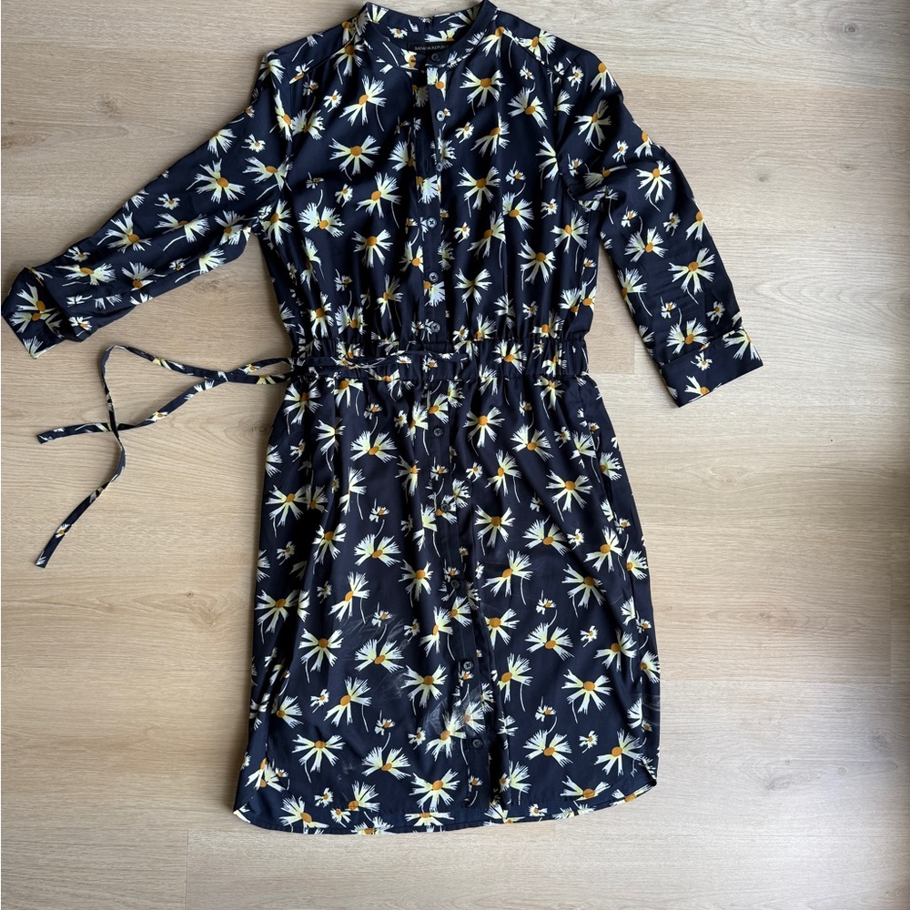 Banana Republic Navy Floral Dress